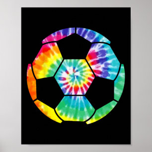 Affiche Joueur de foot Foot Ll Tie Dye Hommes Garçons Fill