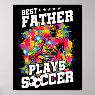 Affiche Joueur de foot Footll Sport Père Papa Fan Cadeau
