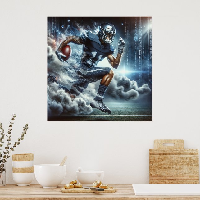 Affiche joueur de football (Cuisine)