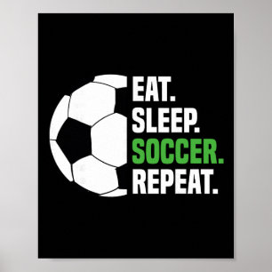 Affiche Joueur de football Amateur de football Manger Dorm