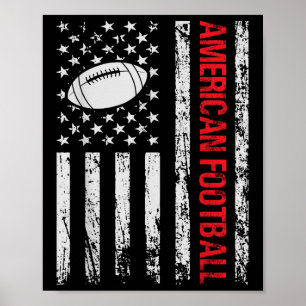 Affiche Joueur de football américain fantastique et entraî