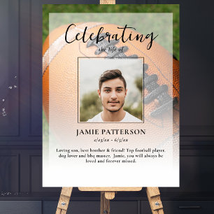 Affiche Joueur de football Célébration de la vie Photo Fun