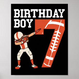 Affiche Joueur de football de 7 ans 7e année de football