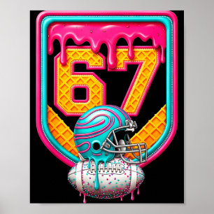 Affiche Joueur de football Drip numéro 67