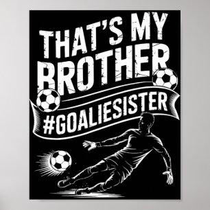 Affiche Joueur de football équipe et gardien de but, c'est