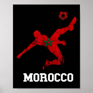 Affiche Joueur de football marocain Fierté marocaine Byll
