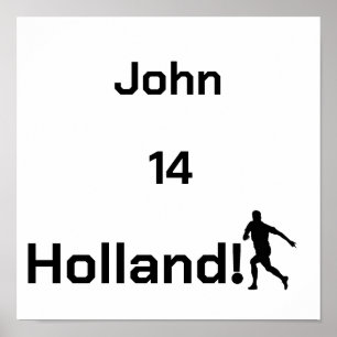 Affiche Joueur de football personnalisé en hommage à la Ho