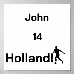 Affiche Joueur de football personnalisé en hommage à la Ho