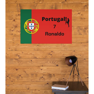 Affiche Joueur de football portugais personnalisable