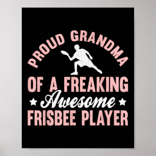 Affiche Joueur de frisbee Ultimate Frisbee Disc Golf Grand