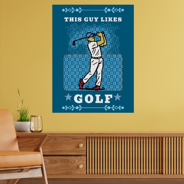 Affiche joueur de golf (Salon 2)