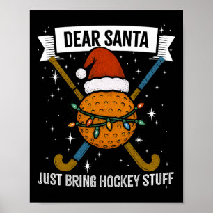 Affiche Joueur de hockey drôle, maman, femme chapeau de No