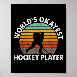 Affiche Joueur de hockey moyennement doué aux Jeux Olympiq