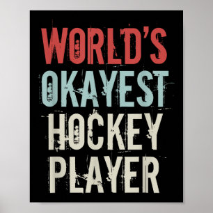 Affiche Joueur de hockey olympique sur glace Okayest du mo