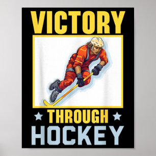 Affiche Joueur de hockey sur gazon Bâton de hockey Amateur