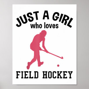 Affiche Joueur de hockey sur gazon Bâton de hockey sur gaz