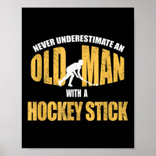 Affiche Joueur de hockey sur gazon Manipulation de bâton D