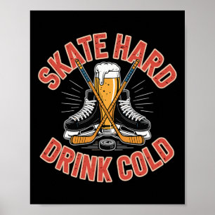 Affiche Joueur de hockey sur glace amateur de bière Tourno
