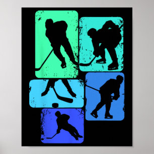 Affiche Joueur de hockey sur glace Enfants garçons Jeunes