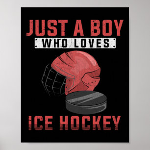 Affiche Joueur de hockey sur glace Fan de hockey sur glace