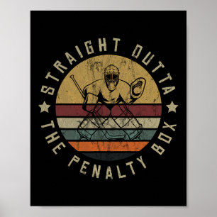 Affiche Joueur de hockey sur glace Gardien de but Maillot