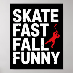 Affiche Joueur de hockey sur glace Patine Vite Shinny