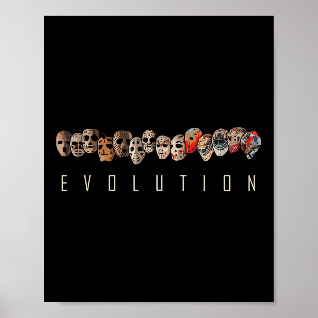 Affiche Joueur de hockey sur glace Patrimoine Évolution du (Devant)