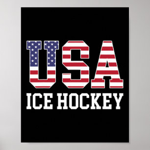 Affiche Joueur de hockey sur glace Usa - Américain Usa