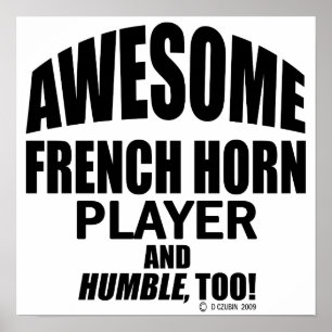 Affiche Joueur de la Corne Française