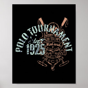 Affiche Joueur de la Polo équitation & amp; Joueur de la P