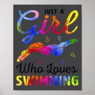 Affiche Joueur de natation qui aime juste nager