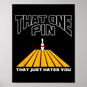 Affiche Joueur de quilles Ce pin qui vous déteste Drôle de