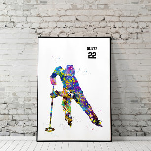 Affiche Joueur de ringette