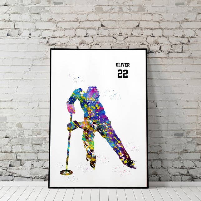 Affiche Joueur de ringette (Créateur téléchargé)
