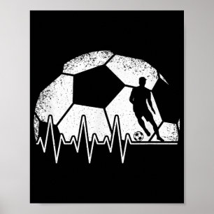 Affiche Joueur de soccer Drôle