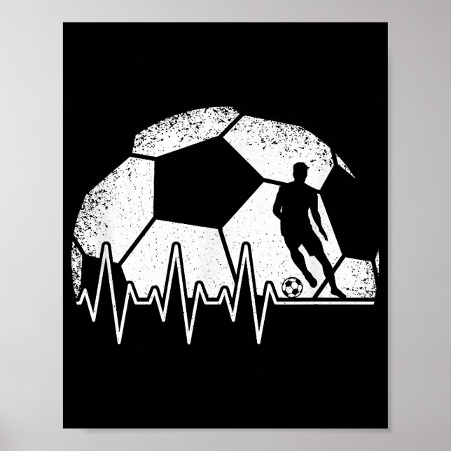 Affiche Joueur de soccer Drôle (Devant)