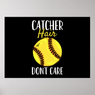 Affiche Joueur de softball Catcher