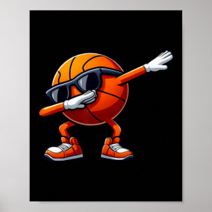 Affiche Joueur de sport de sketll en dabbing Sketll Équipe