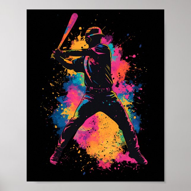 Affiche Joueur de vente coloré  (Devant)