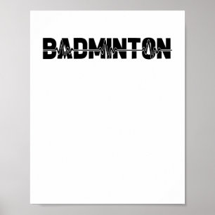Affiche Joueur de Volant de badminton - Team Racquet Ekg H