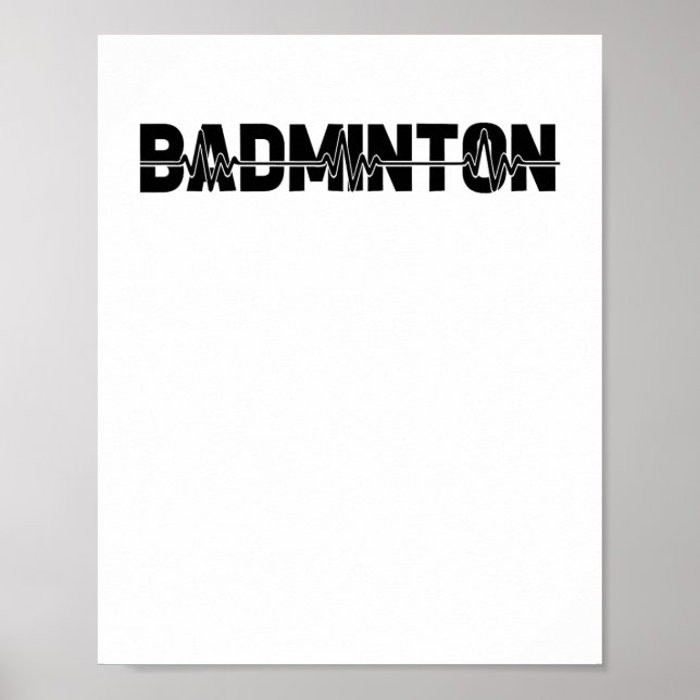 Affiche Joueur de Volant de badminton - Team Racquet Ekg H (Devant)
