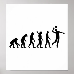 Affiche Joueur de volley-ball Evolution