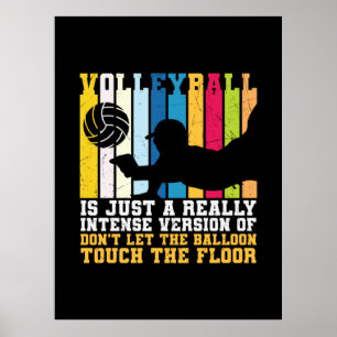 Affiche Joueur de volley-ball Le Volley-Ball Est Vraimen