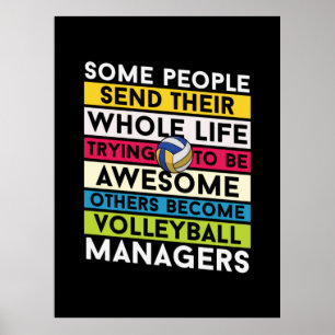Affiche Joueur de volley-ball   Managers de volley-ball