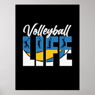 Affiche Joueur de volley-ball   Volley-ball