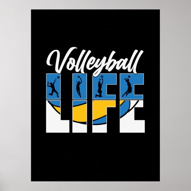 Affiche Joueur de volley-ball | Volley-ball (Devant)