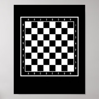 Affiche Joueur d'échecs jeu d'échecs