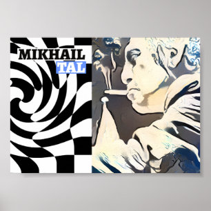 Affiche Joueur d'échecs Mikhaïl Tal