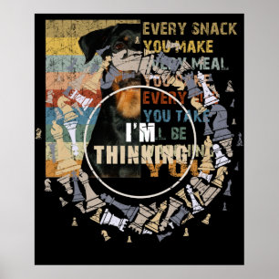 Affiche Joueur d'échecs Nerd joueur d'échecs cadeau échecs