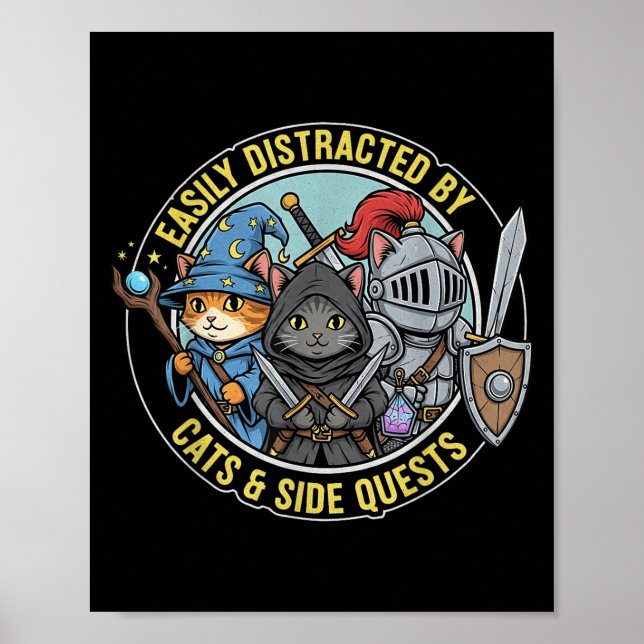 Affiche Joueur facilement distrait par les quêtes secondai (Devant)